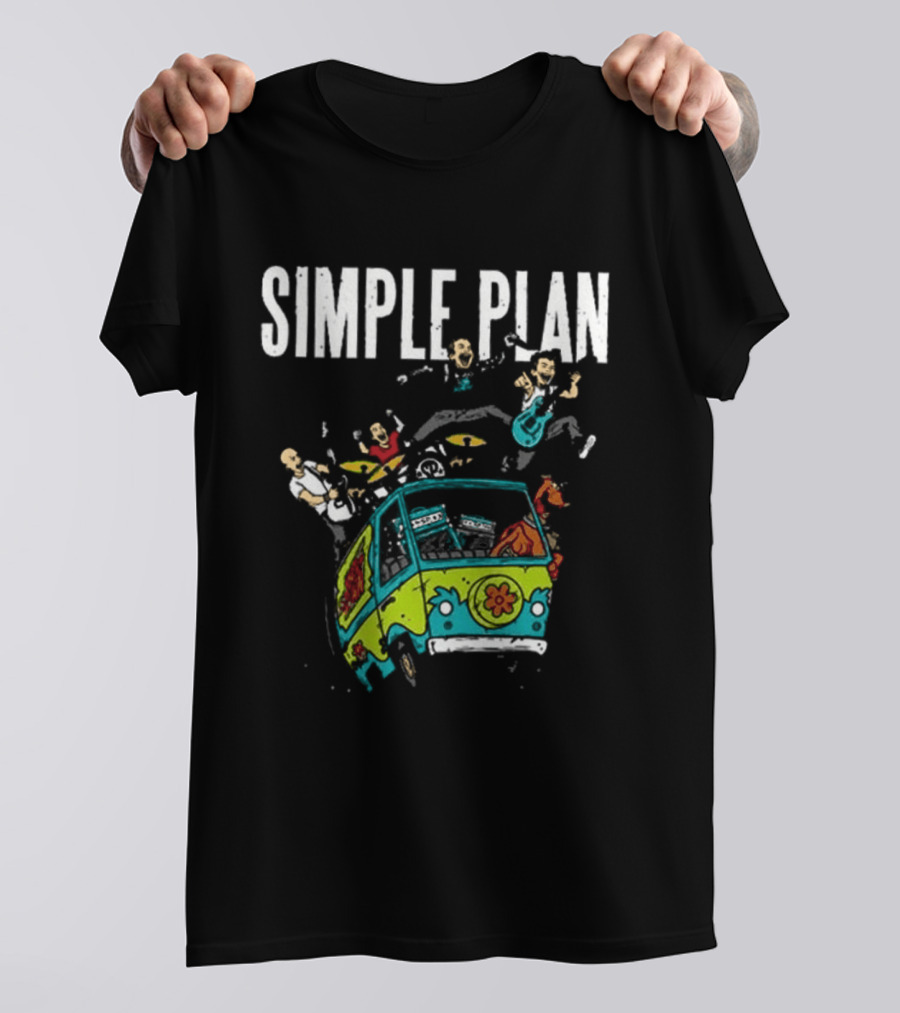 Simple Plan Bigger Than You Think Tour 2026 The Sequel Scooby Doo Mystery Machine Dates T-Shirt