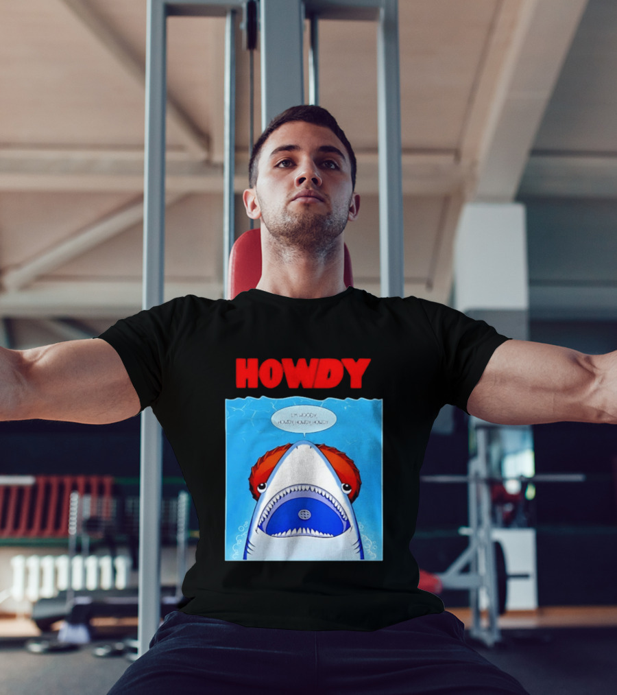 Howdy I'm Woody Shark Howdy Howdy Howdy Toy Story Mashup T-Shirt