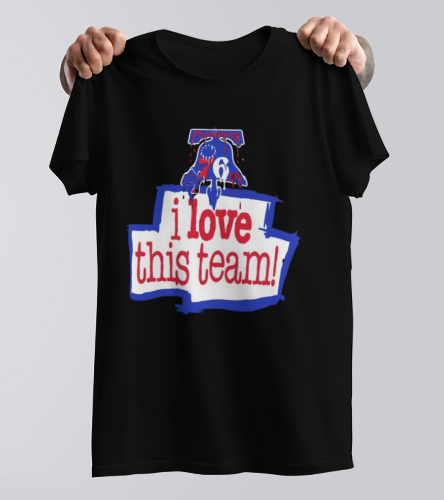 I Love This Team Philadelphia 76ers Basketball 23 LeBron James T-Shirt