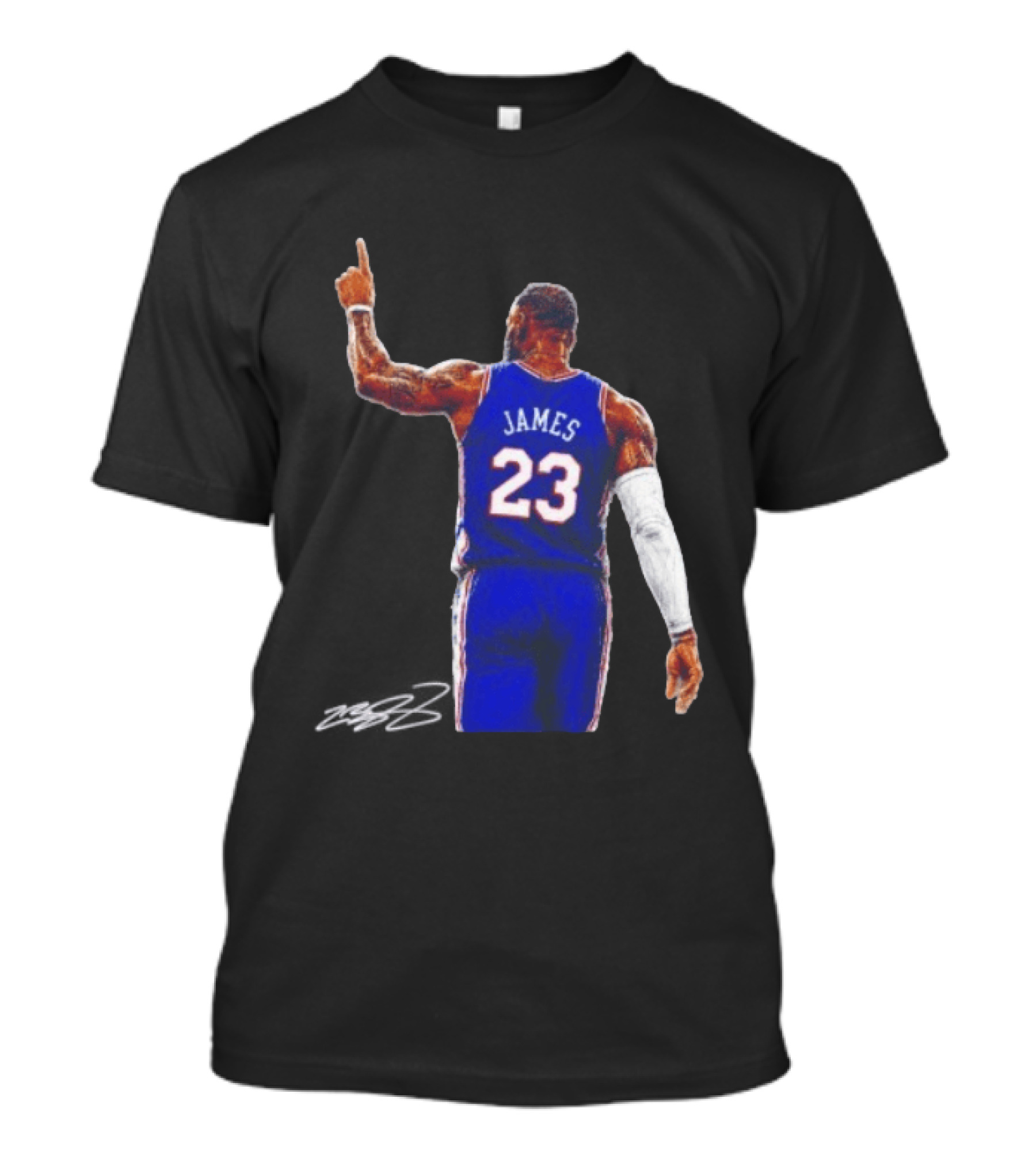 LeBron James 23 Philadelphia 76ers Jersey Iconic Basketball T-Shirt