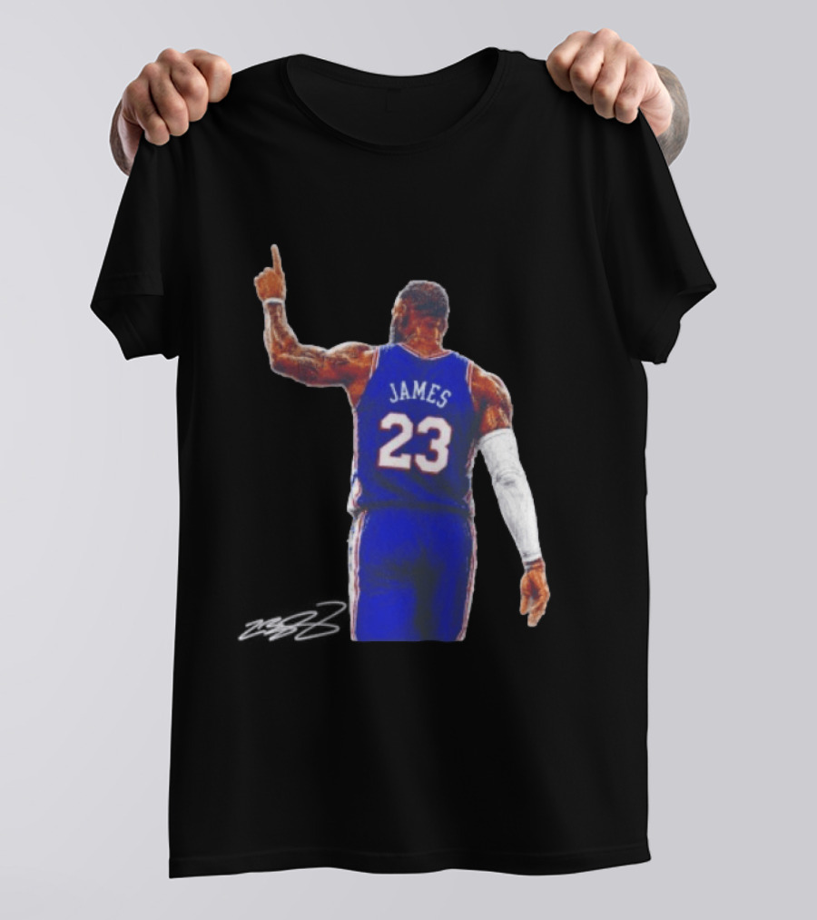 LeBron James 23 Philadelphia 76ers Jersey Iconic Basketball T-Shirt