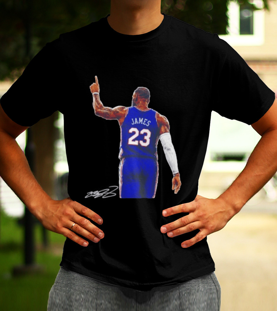 LeBron James 23 Philadelphia 76ers Jersey Iconic Basketball T-Shirt