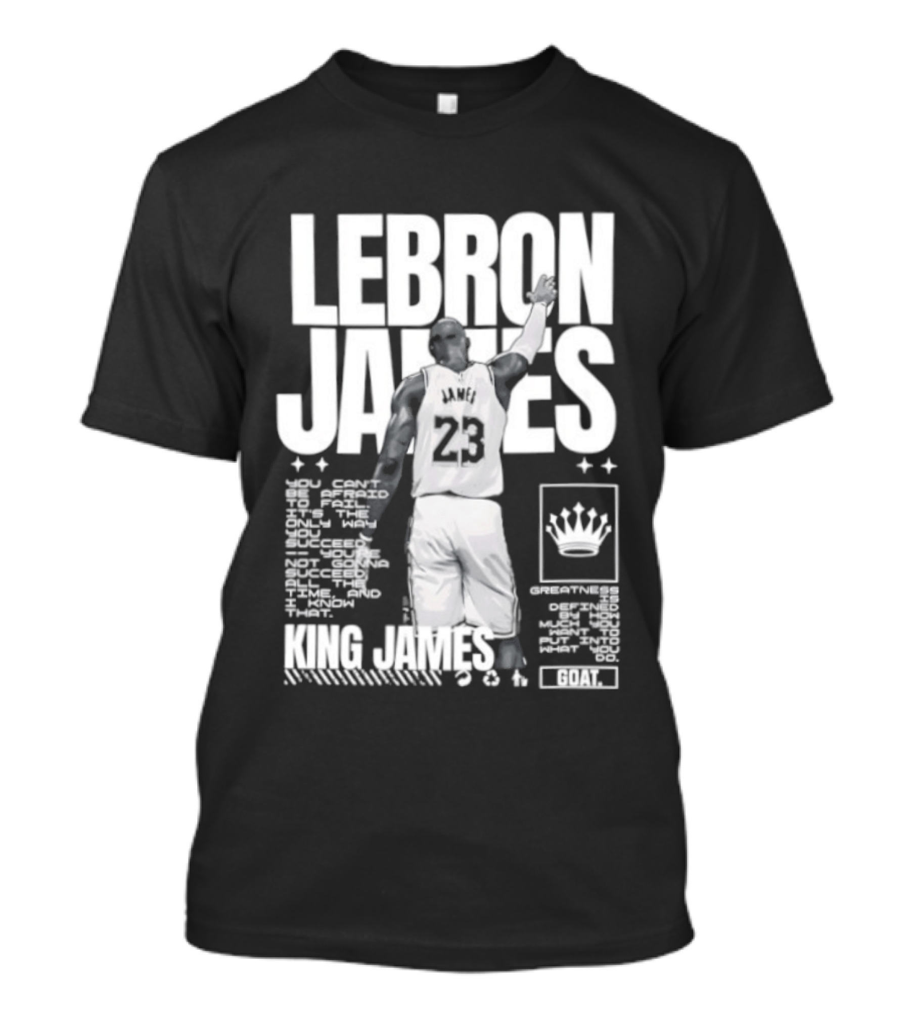 LeBron James Philadelphia 76ers King James NBA Goat 2026 23 T-Shirt