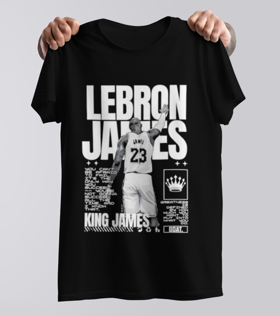 LeBron James Philadelphia 76ers King James NBA Goat 2026 23 T-Shirt