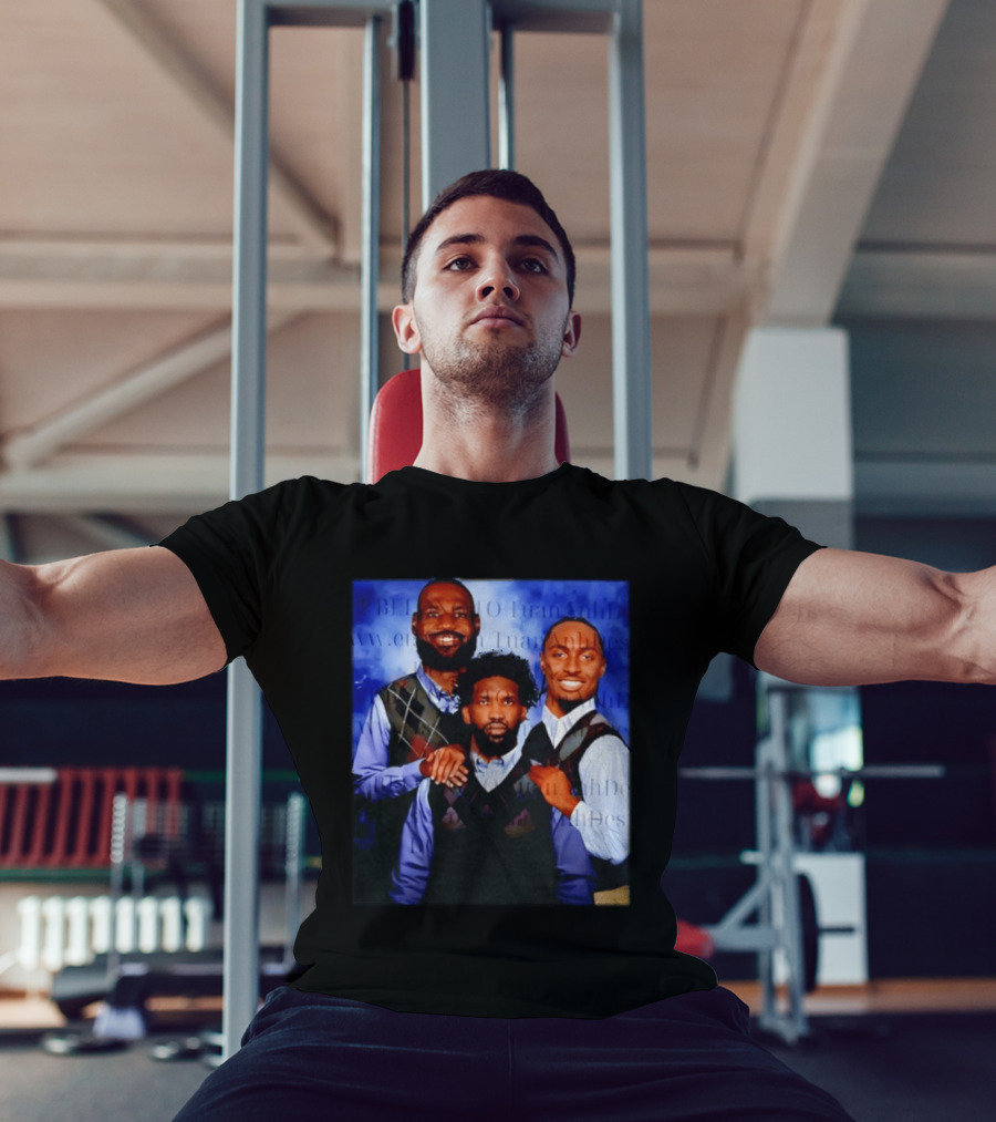 LeBron James Tyrese Maxey Joel Embiid Step Brothers Philadelphia Basketball T-Shirt