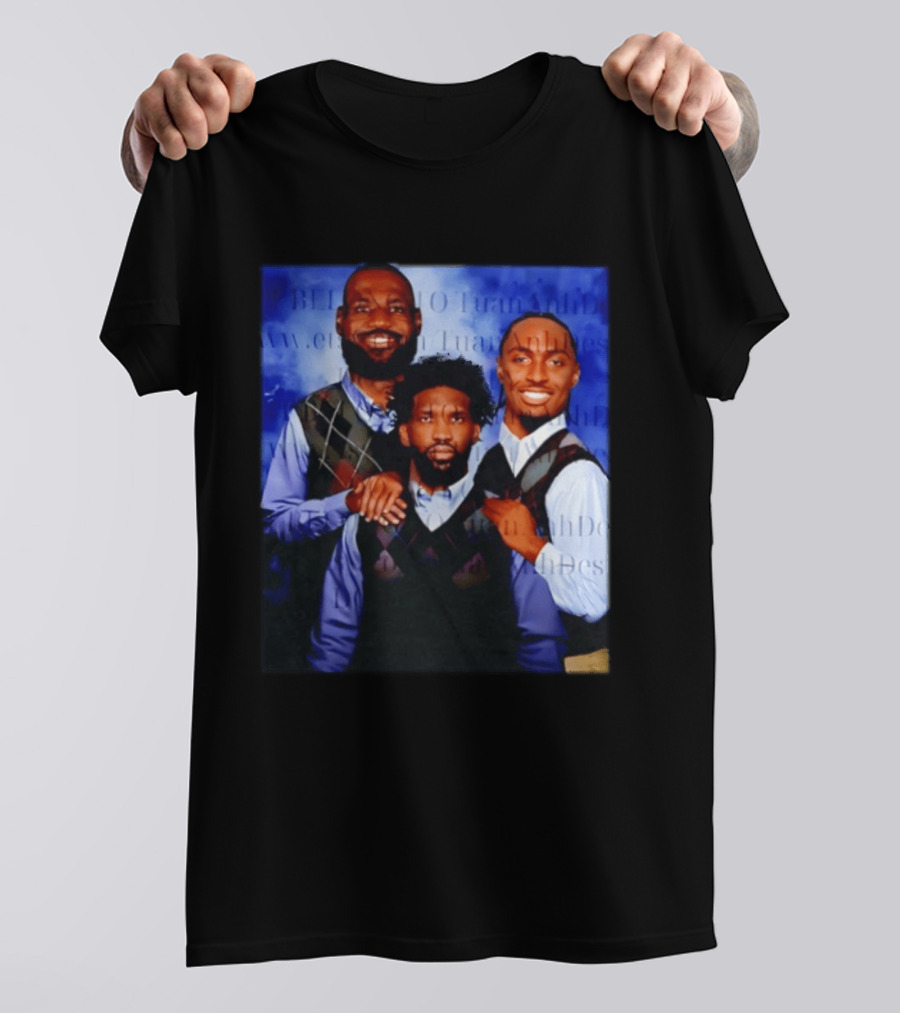 LeBron James Tyrese Maxey Joel Embiid Step Brothers Philadelphia Basketball T-Shirt