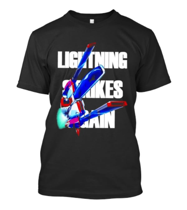 Lightning Strikes Again Gundam Mecha Robot T-Shirt