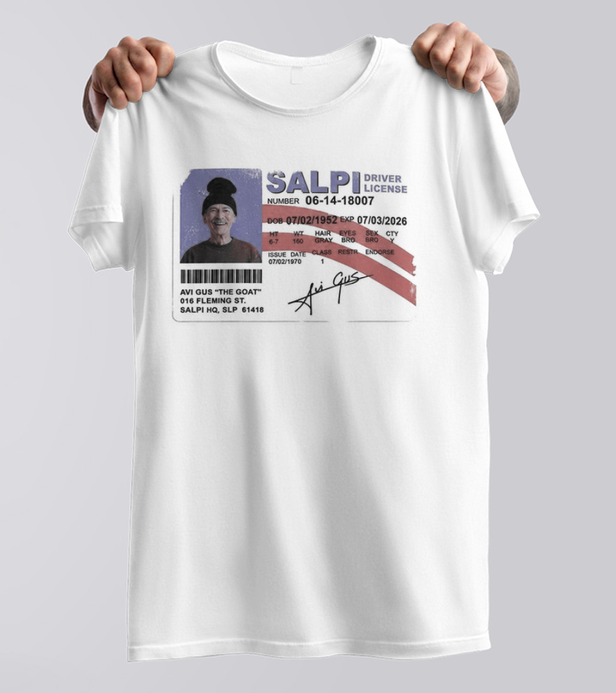 Antoine Griezmann MLS The Goat Salpi Driver License Signature T-Shirt