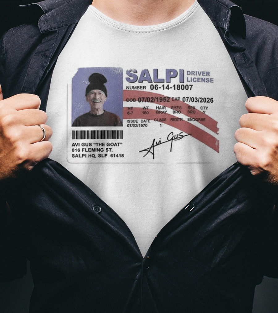 Antoine Griezmann MLS The Goat Salpi Driver License Signature T-Shirt