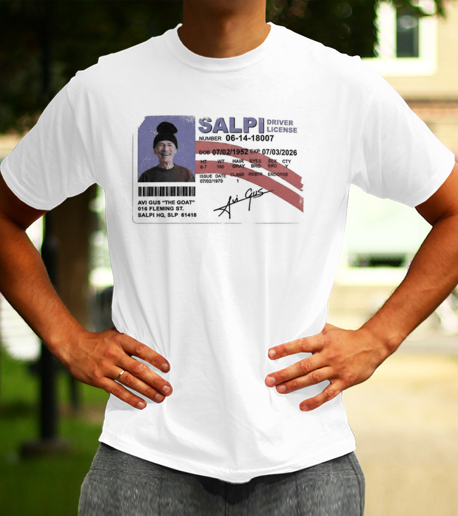 Antoine Griezmann MLS The Goat Salpi Driver License Signature T-Shirt