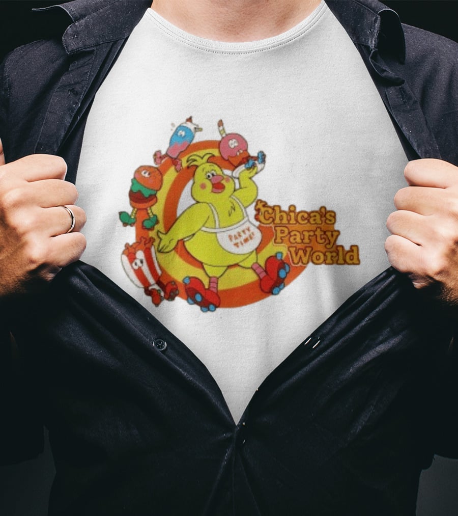 Chica's Party World Party Time Chica Five Nights At Freddy's T-Shirt