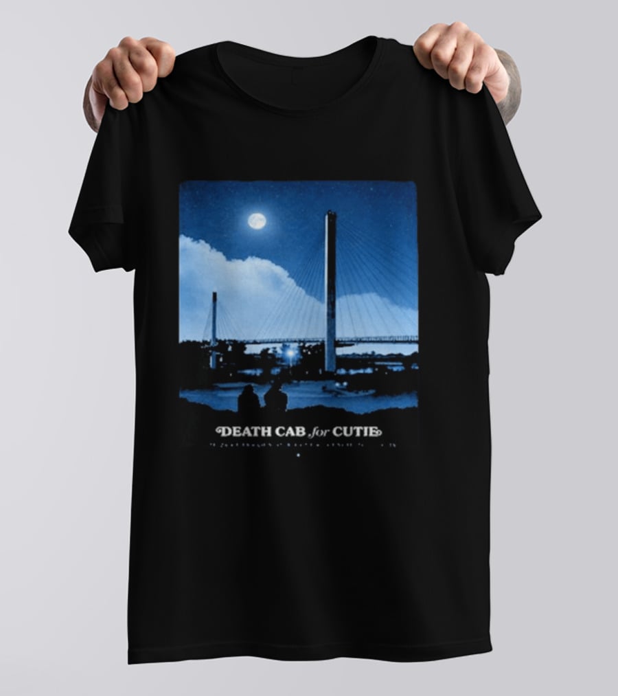 Death Cab For Cutie Council Bluffs IA 2026 Bridge Moonlit T-Shirt
