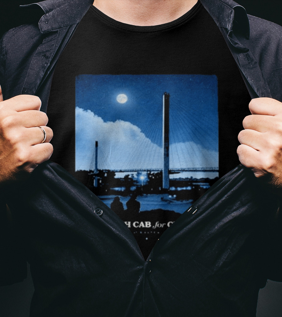 Death Cab For Cutie Council Bluffs IA 2026 Bridge Moonlit T-Shirt