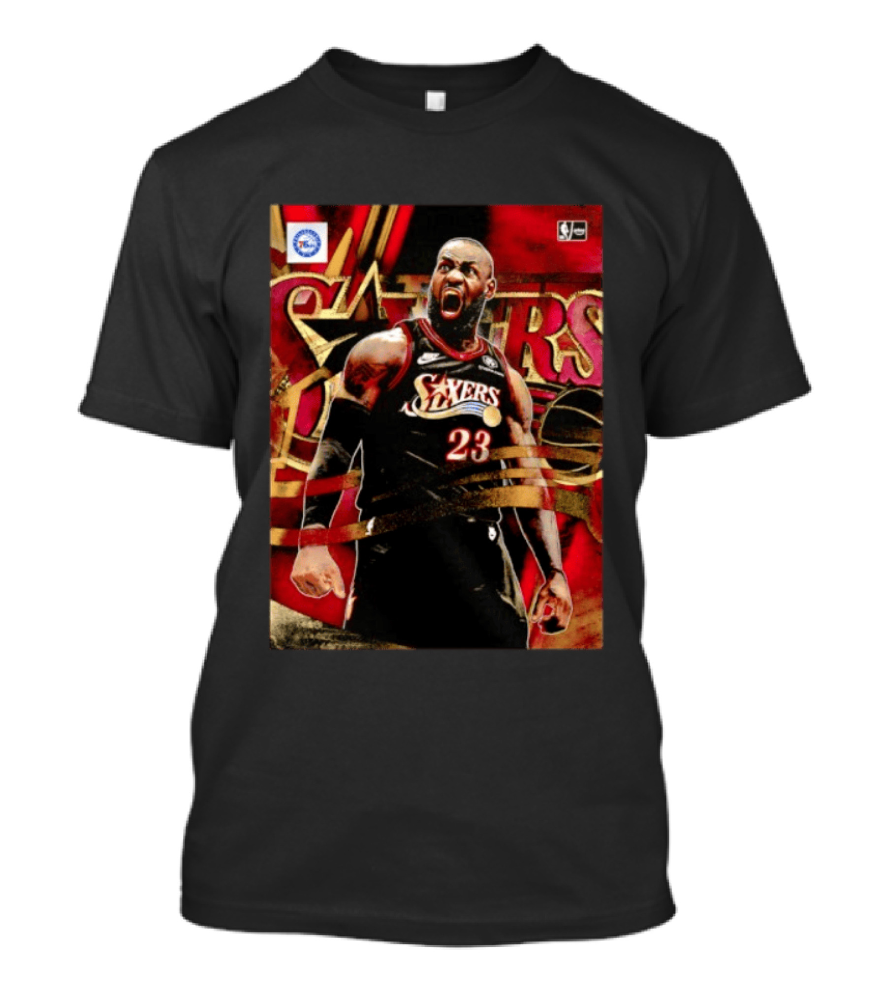 Philadelphia 76ers LeBron James NO.23 NBA Nike NBA League Basketball T-Shirt