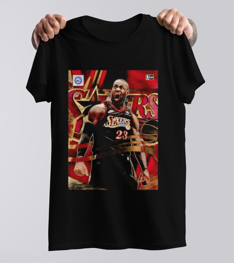 Philadelphia 76ers LeBron James NO.23 NBA Nike NBA League Basketball T-Shirt