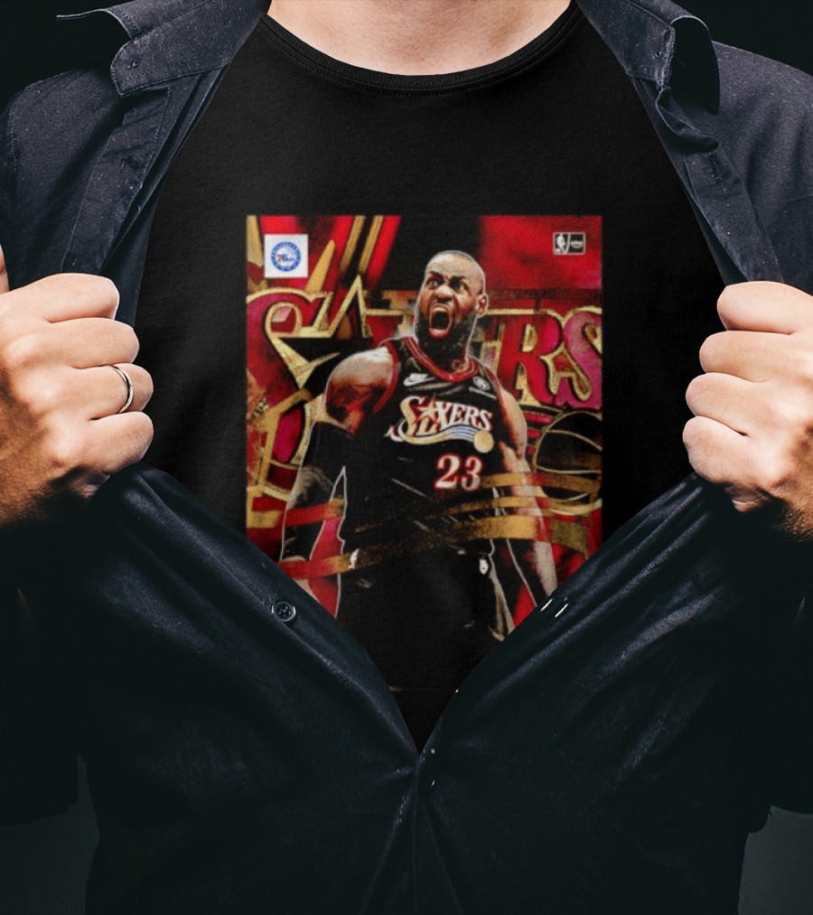 Philadelphia 76ers LeBron James NO.23 NBA Nike NBA League Basketball T-Shirt