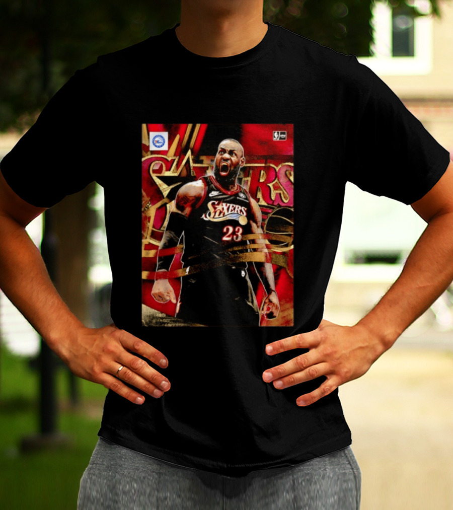 Philadelphia 76ers LeBron James NO.23 NBA Nike NBA League Basketball T-Shirt