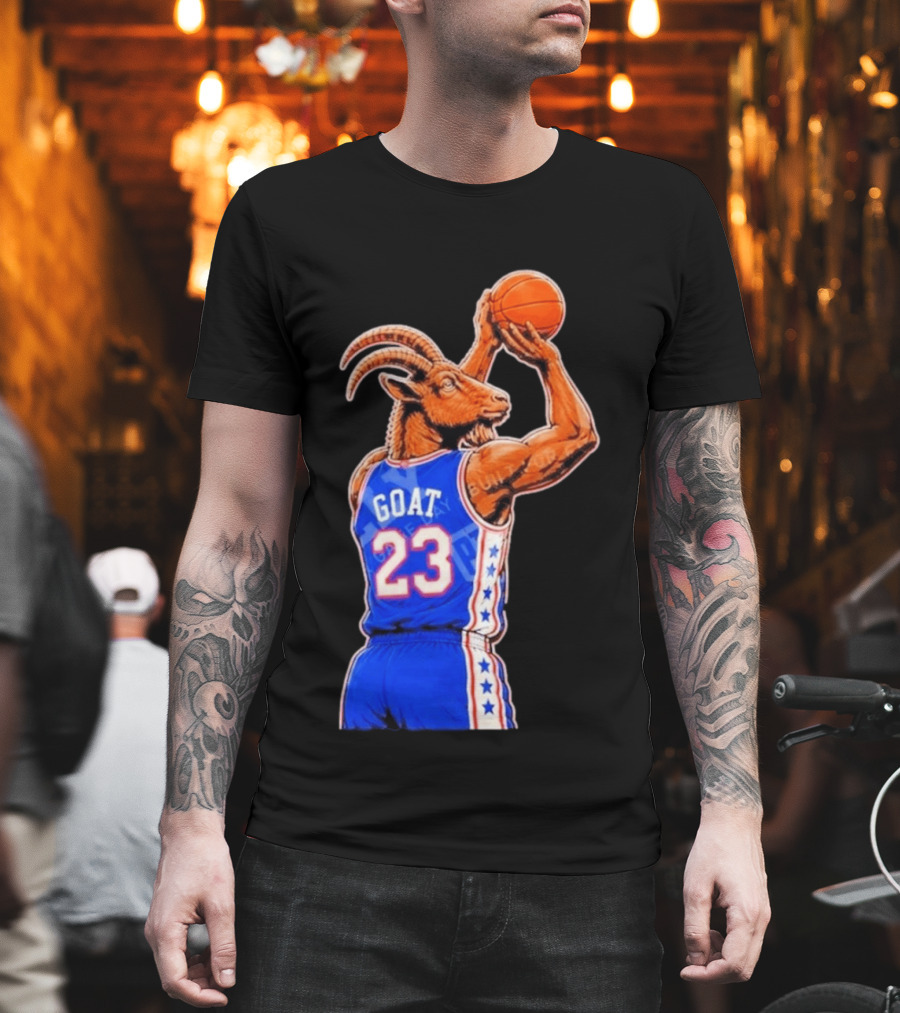 GOAT 23 Basketball Player Jersey Sports Inspired By Iconic NBA Stars T-Shirt