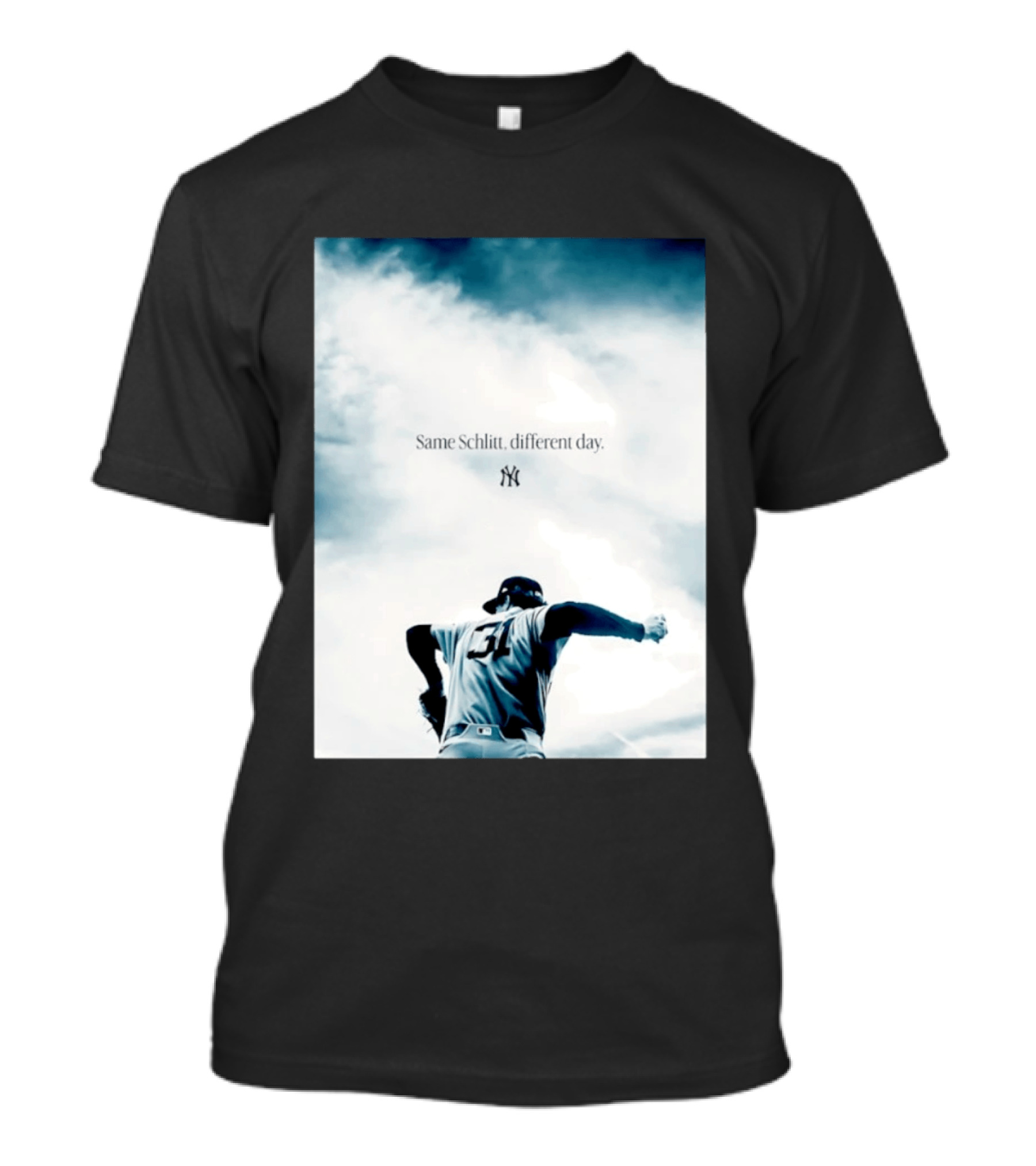 Same Schlitt Different Day Yankees Pitcher 31 T-Shirt