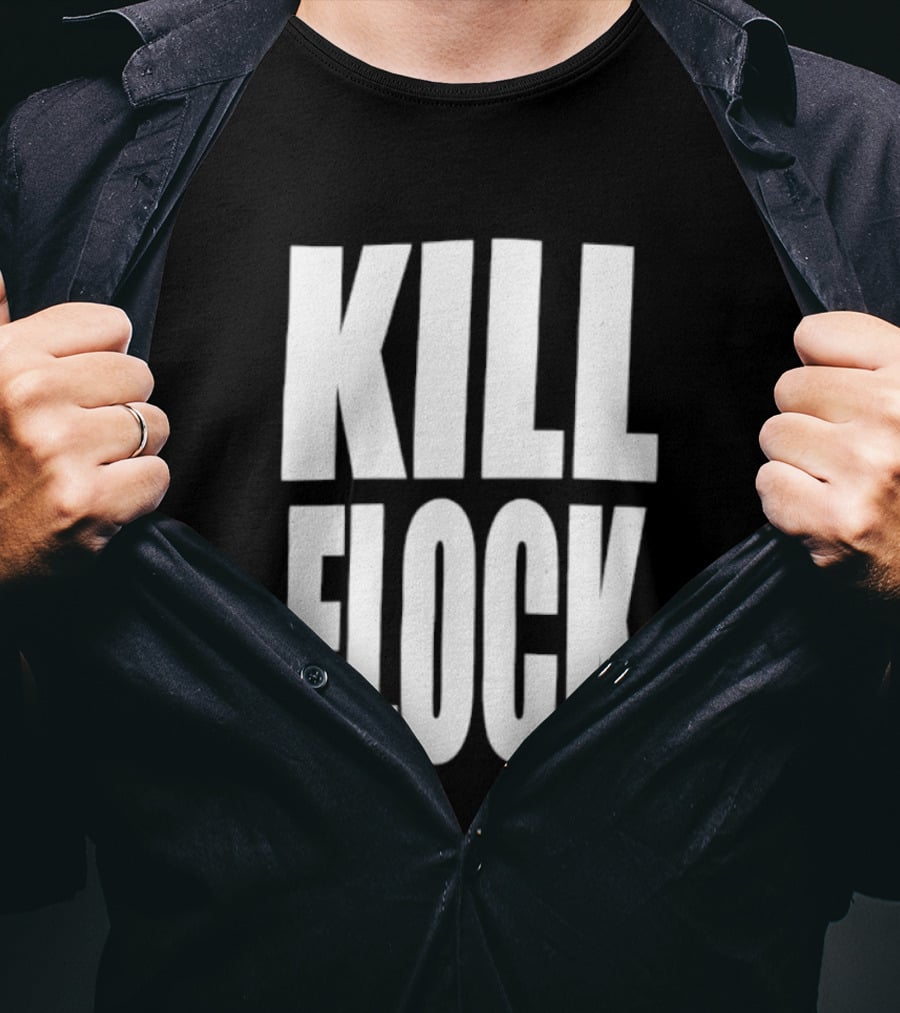Kill Flock Streetwear Urban Fashion Bold Text Trendsetter T-Shirt