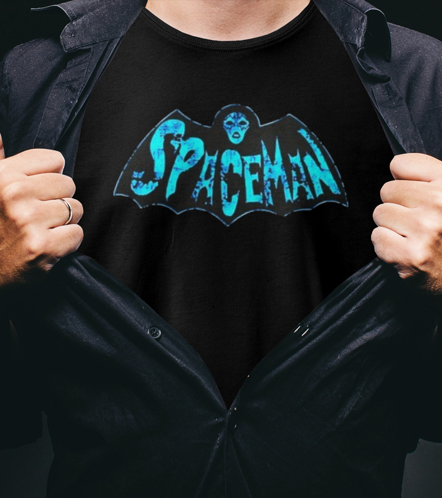 Spaceman Kiss Ace Frehley Hard Rock Bat Face T-Shirt
