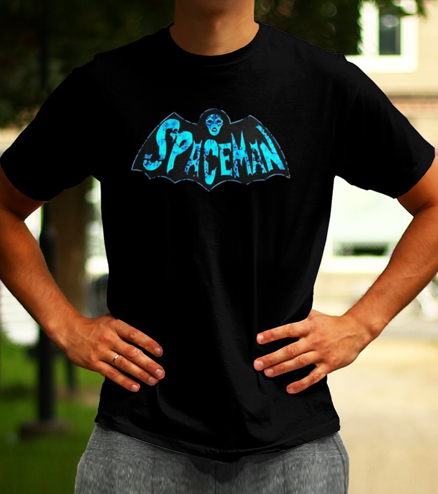 Spaceman Kiss Ace Frehley Hard Rock Bat Face T-Shirt