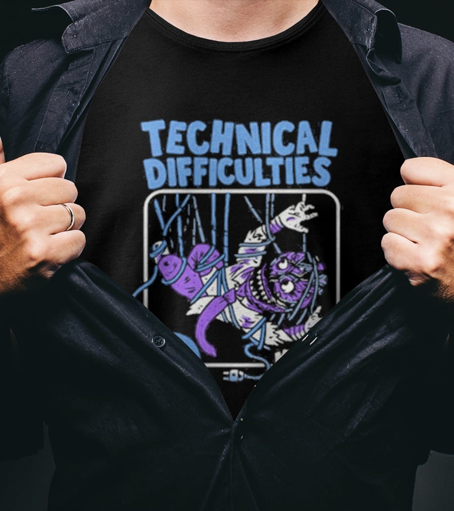 Technical Difficulties Please Stand By Monster Mashup T-Shirt