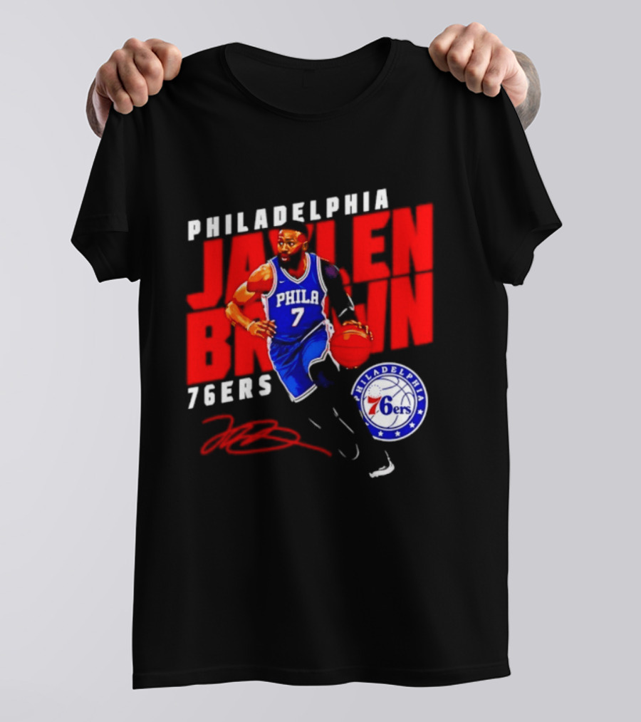 Philadelphia 76ers NBA Jalen Brown 7 Signature T-Shirt