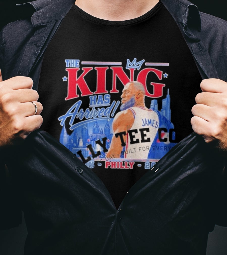 LeBron James The King Has Arrived Philly 2026 Tour T-Shirt