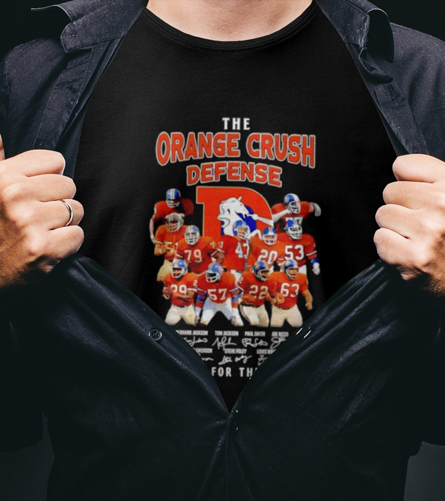The Orange Crush Defense Denver Broncos Thank You For The Memories T-Shirt