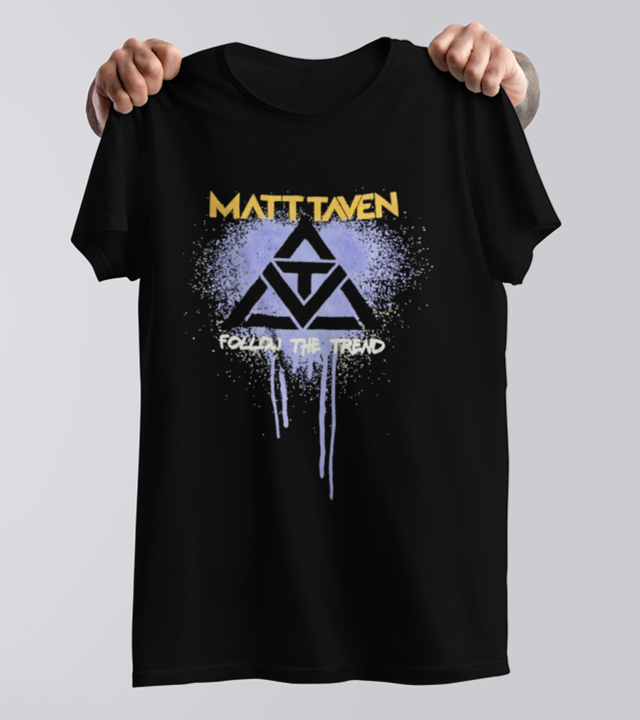 Matt Taven Follow The Trend Purple Triangle T-Shirt