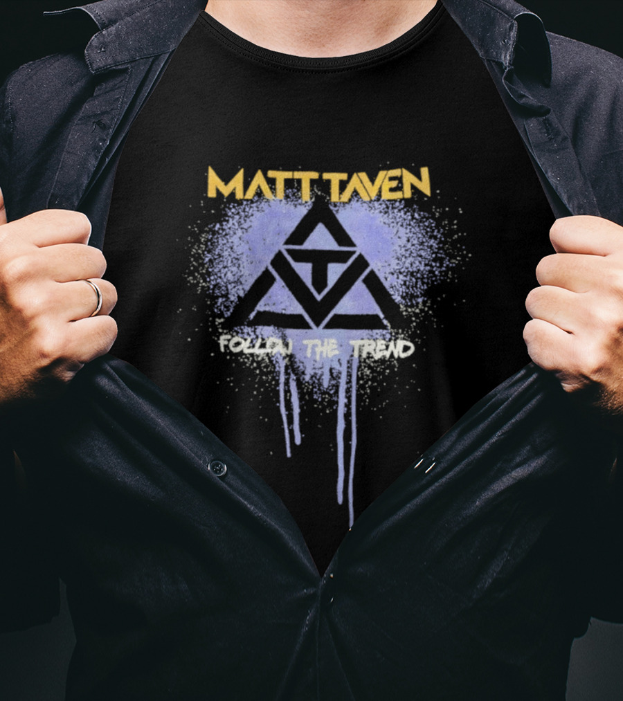 Matt Taven Follow The Trend Purple Triangle T-Shirt