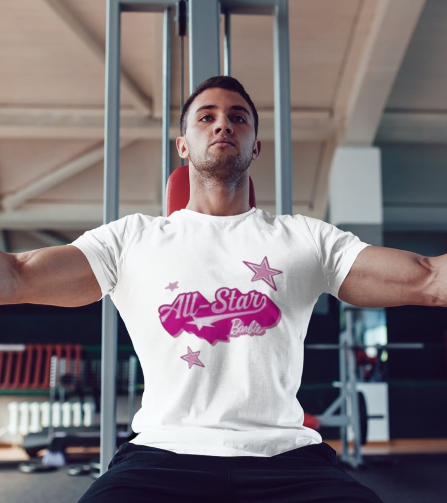 Angel Reese All Star Barbie Pink Star T-Shirt