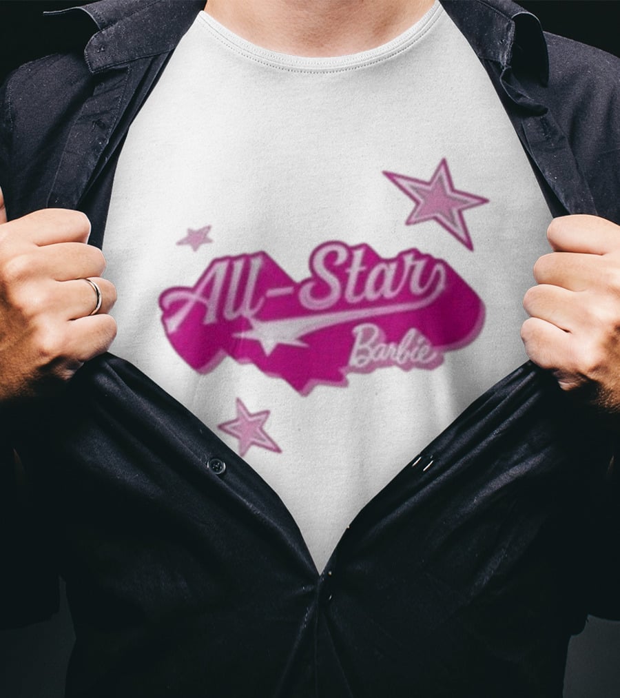 Angel Reese All Star Barbie Pink Star T-Shirt