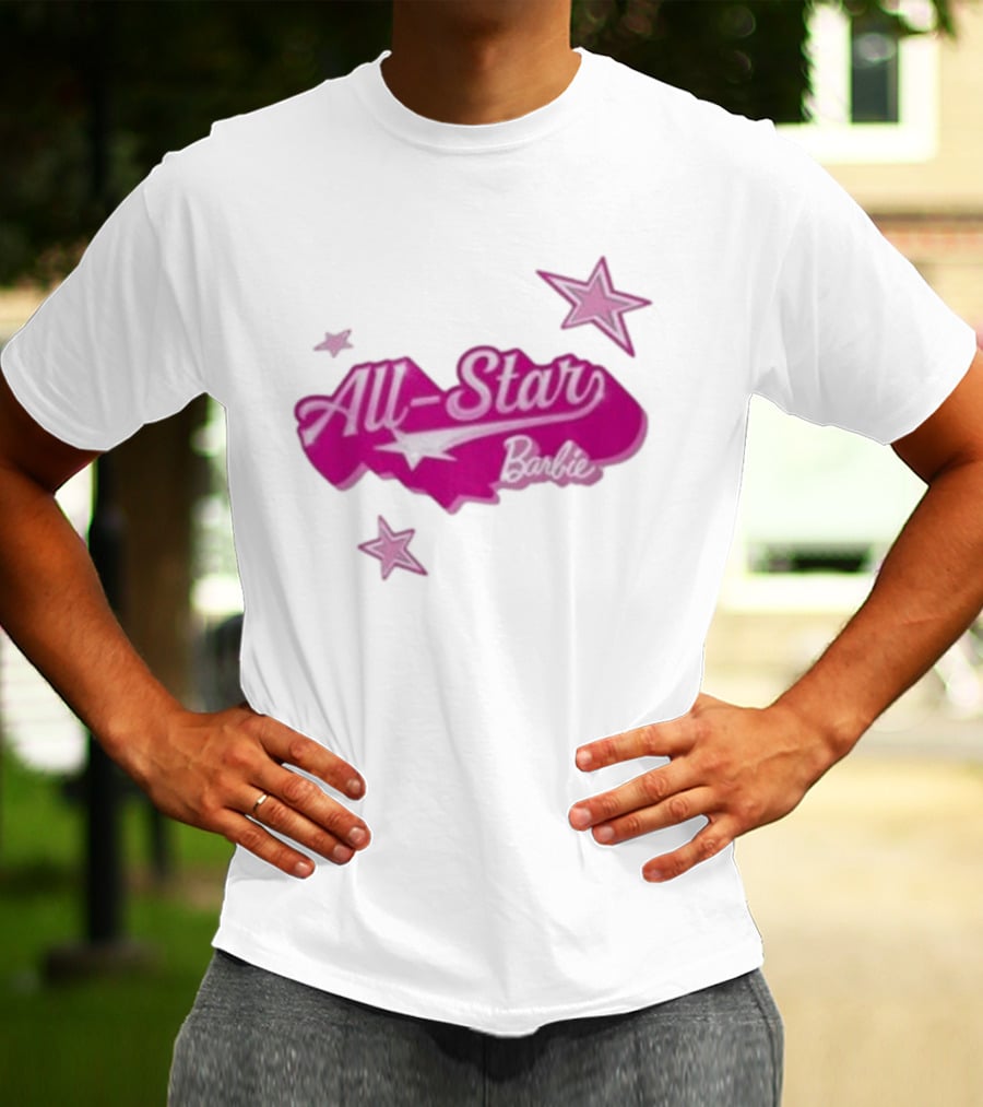 Angel Reese All Star Barbie Pink Star T-Shirt