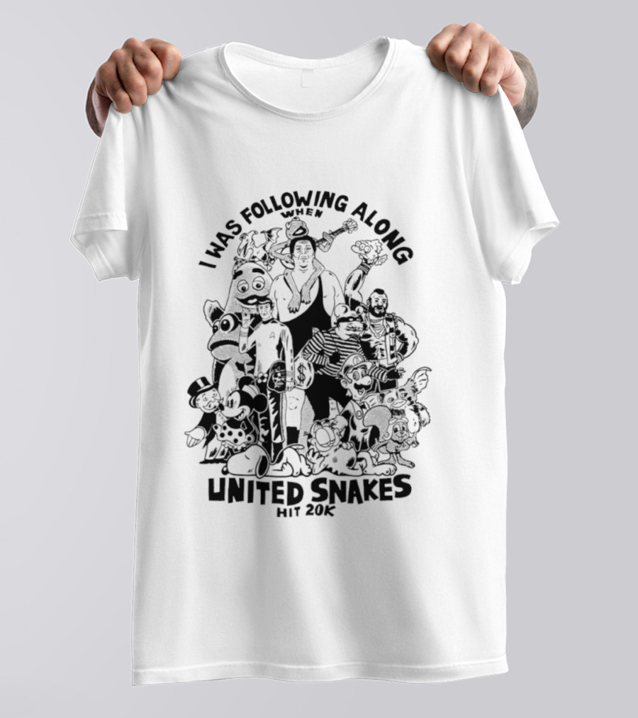 I Was Following Along When United Snakes Hit 20K T-Shirt