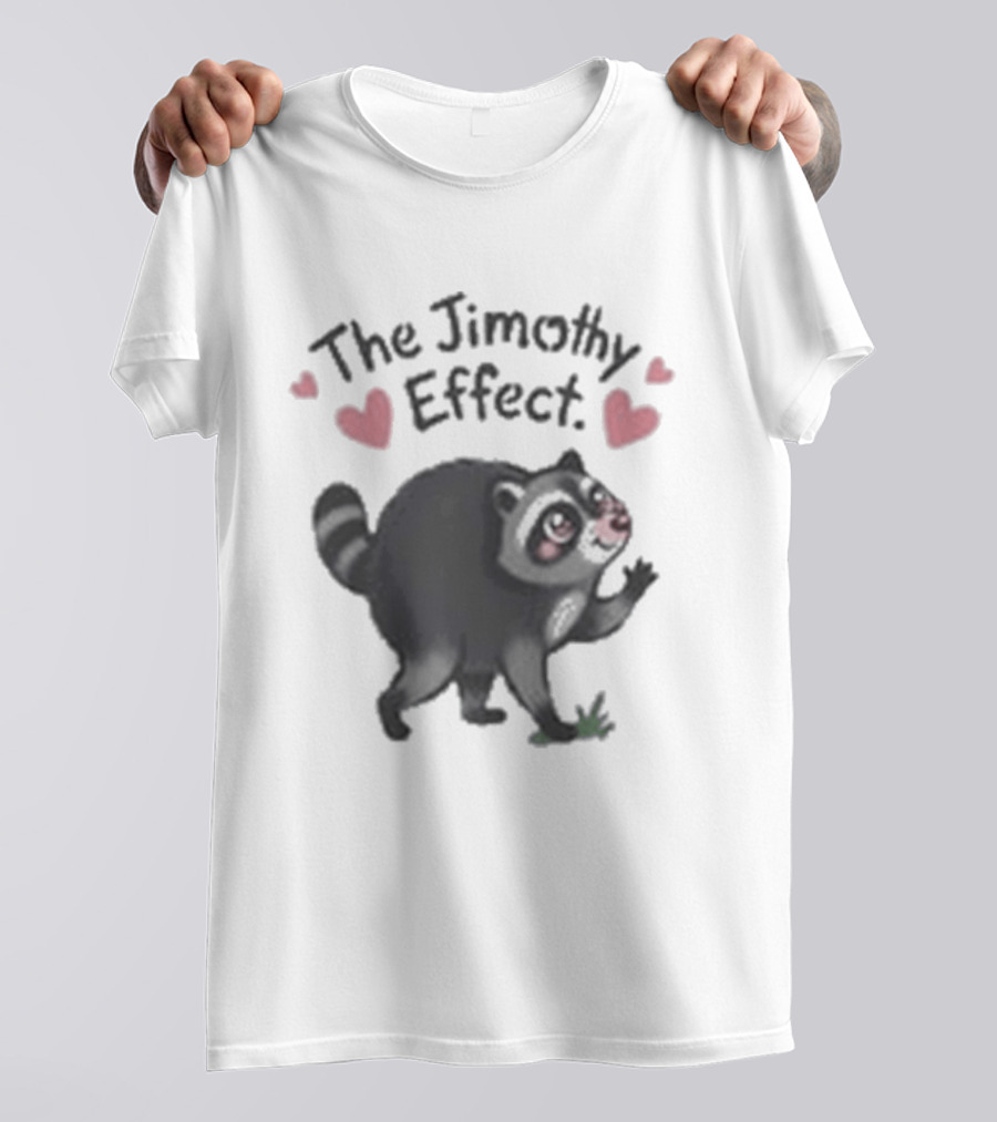 The Jimothy Effect Raccoon With Hearts T-Shirt