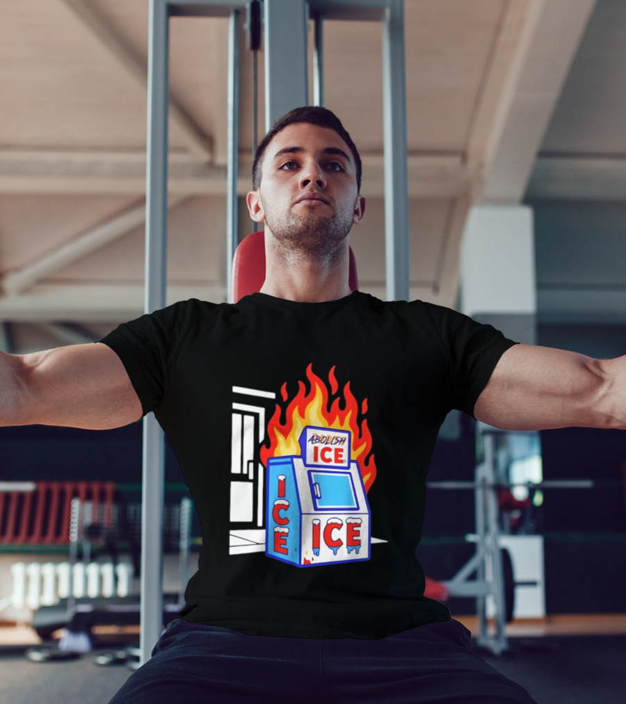 Abolish ICE Fiery Vending Machine Protest Activism T-Shirt