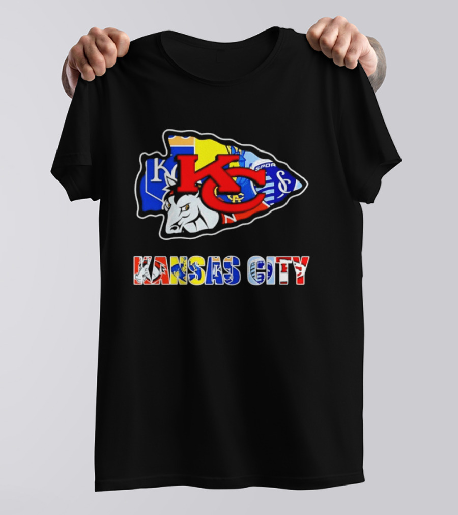 Kansas City KC Arrowhead Royals Chiefs Sporting Missouri T-Shirt