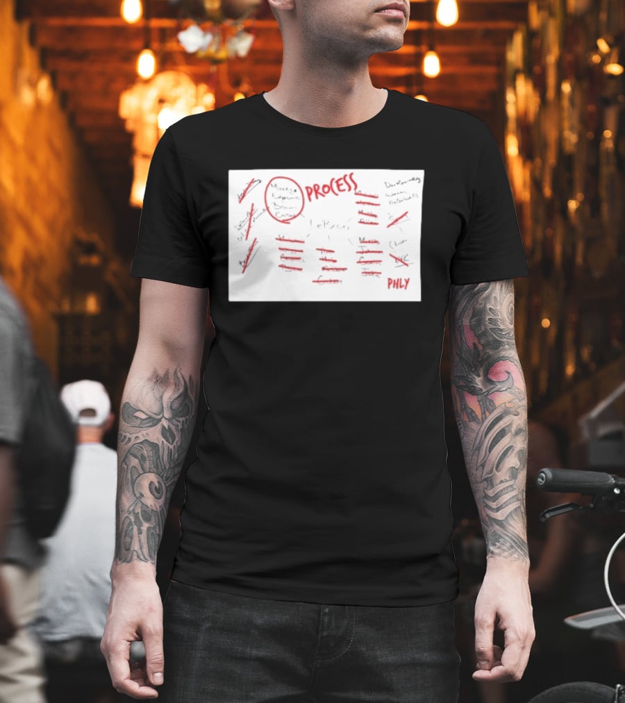 LeBron Process NBA Player List Philadelphia Basketball T-Shirt