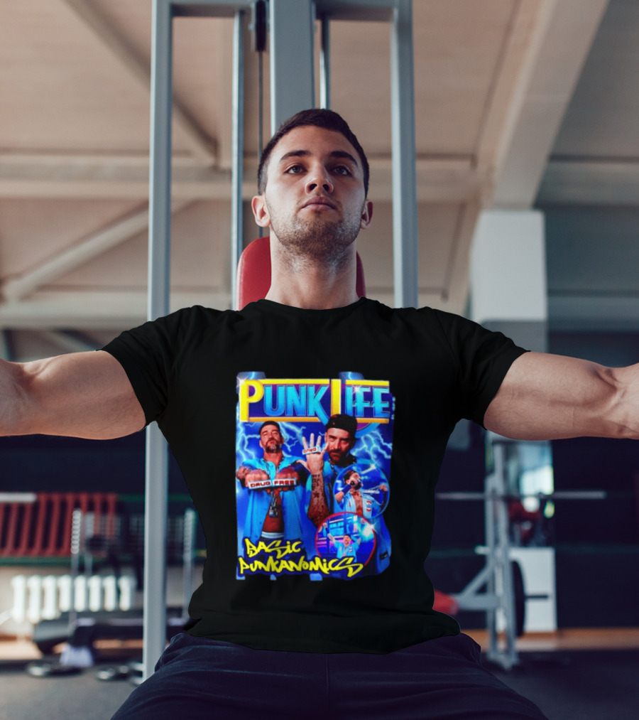 Punk Life Basic Punkanomics Drug Free CM Punk T-Shirt