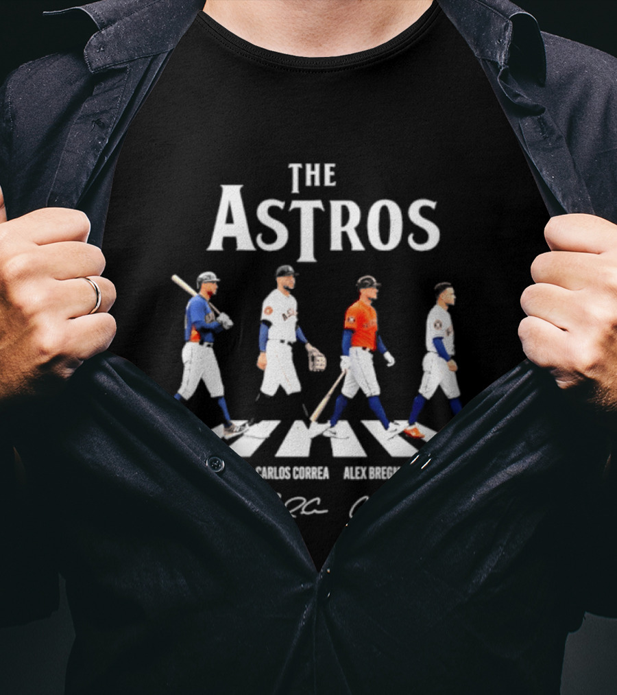 The Astros George Springer Carlos Correa Alex Bregman Jose Altuve Houston Astros T-Shirt