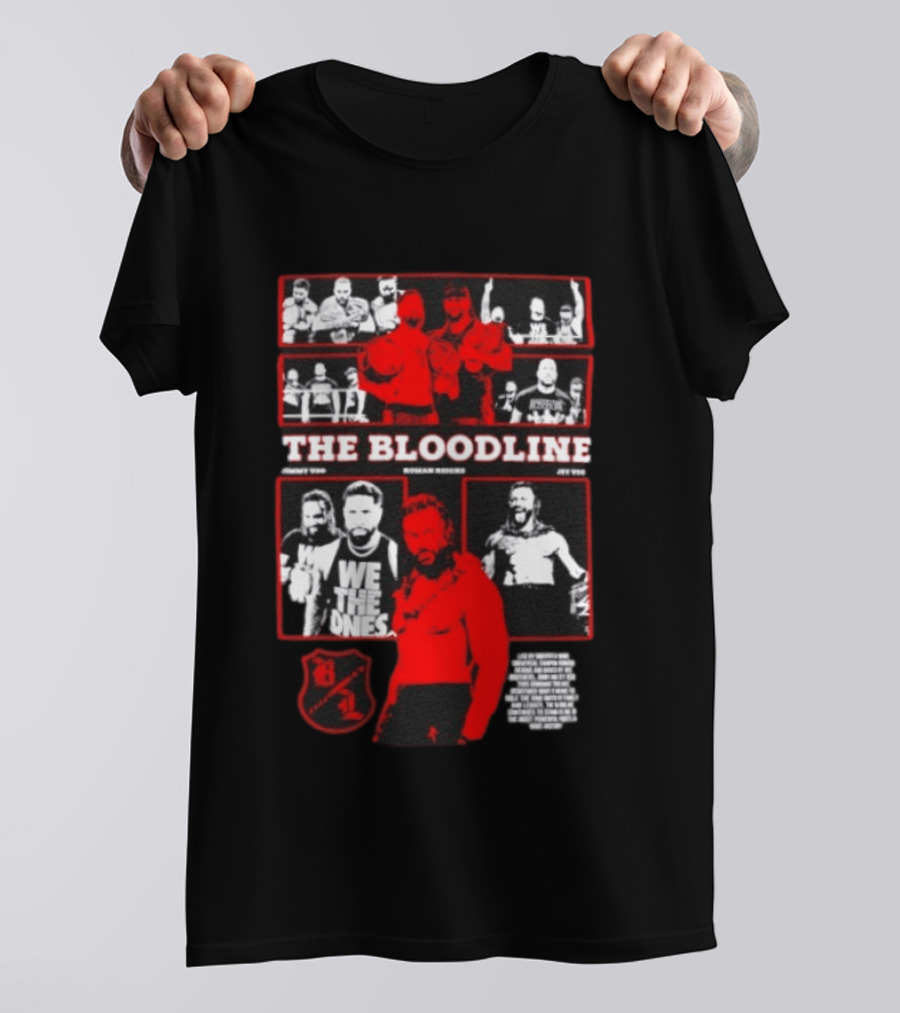 The Bloodline WWE Roman Reigns Jimmy Uso Jey Uso We The Ones Collage 8 1 T-Shirt