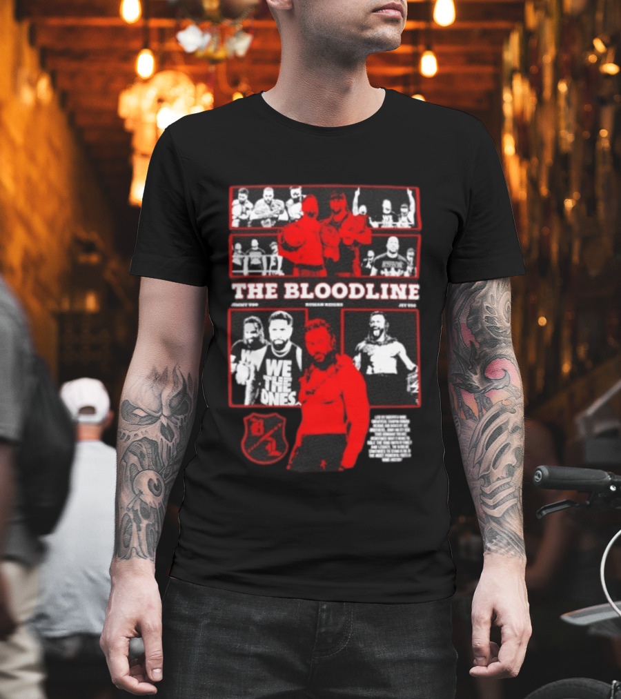 The Bloodline WWE Roman Reigns Jimmy Uso Jey Uso We The Ones Collage 8 1 T-Shirt