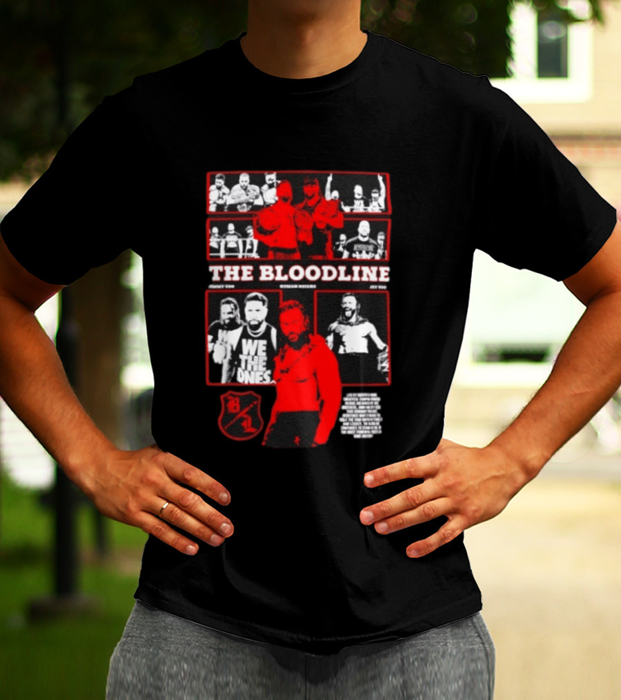The Bloodline WWE Roman Reigns Jimmy Uso Jey Uso We The Ones Collage 8 1 T-Shirt