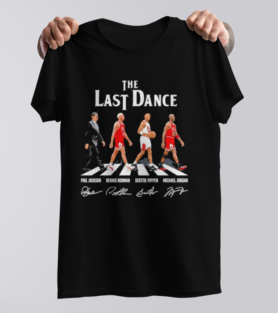 The Last Dance Phil Jackson Dennis Rodman Scottie Pippen Michael Jordan Chicago Bulls T-Shirt