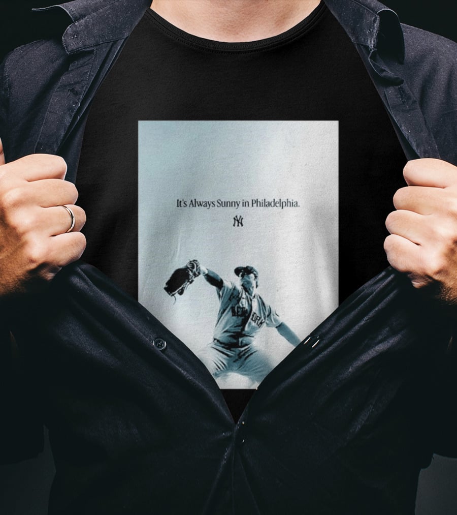 It's Always Sunny In Philadelphia New York Yankees Player Action T-Shirt