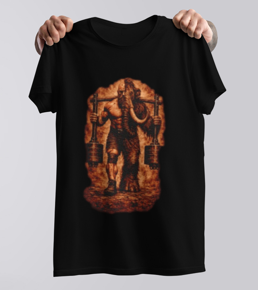 Donovan Cecil Mammoth Powerlifting Strongman T-Shirt