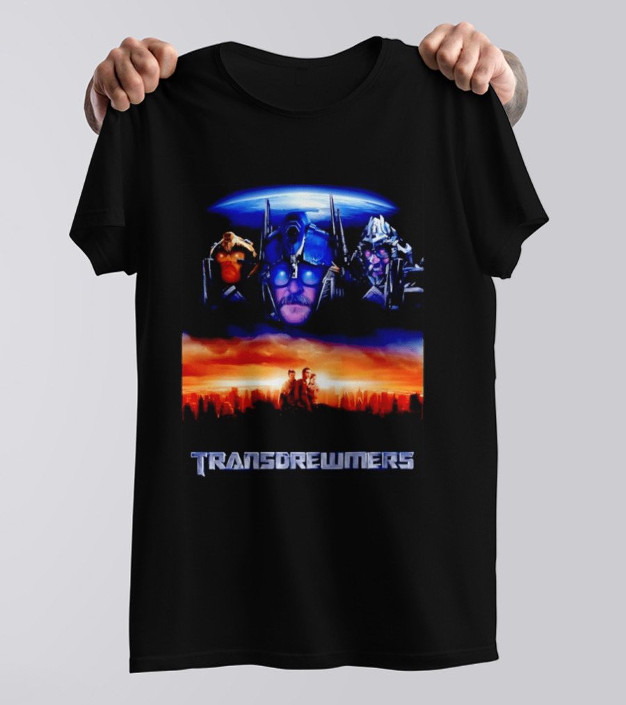 Transdrewmers Sci Fi Inspired Characters And Cityscape Compilation T-Shirt