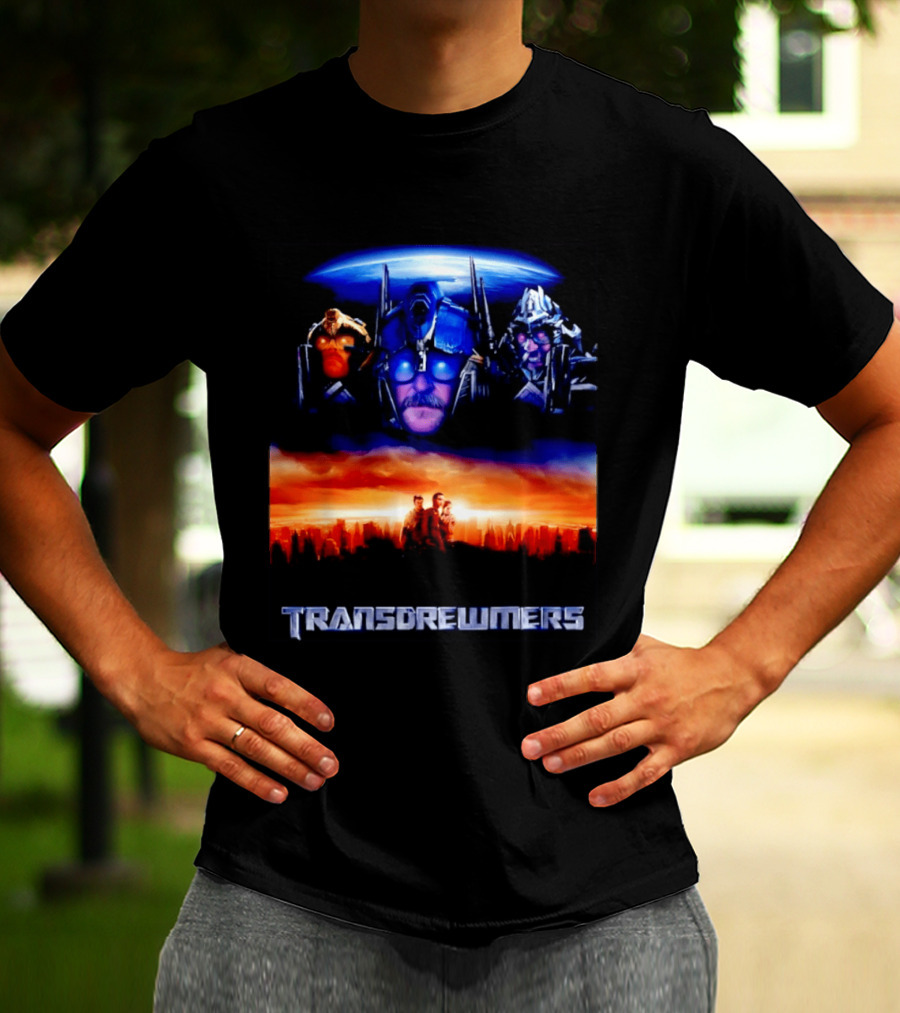 Transdrewmers Sci Fi Inspired Characters And Cityscape Compilation T-Shirt